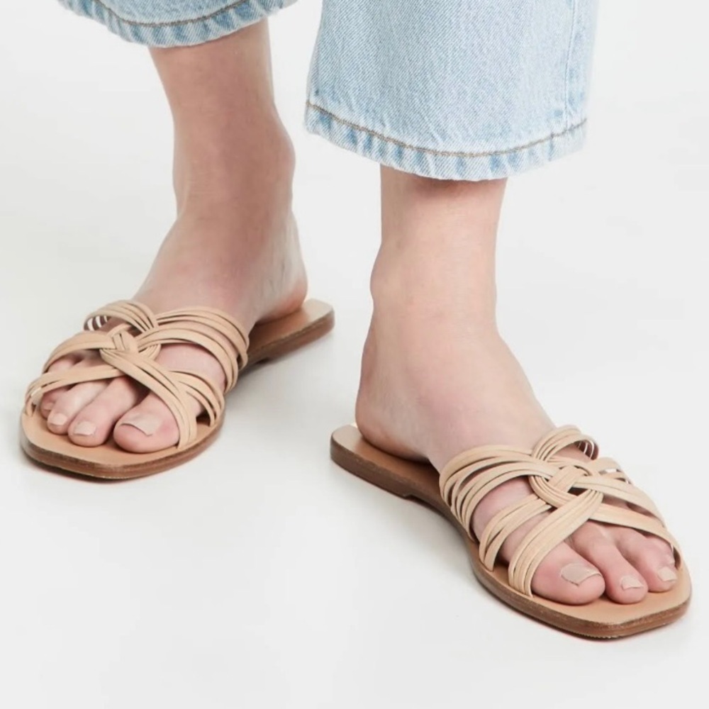 NEW Kaanas Anthropologie Braided Twist Strappy Sandals Women’s 10 Summer Beach